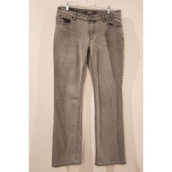 J. Jill Bootcut Jeans Women's Size 8 Stretch Denim‎ Gray Wash Mid Rise 32 Waist - Picture 1 of 11